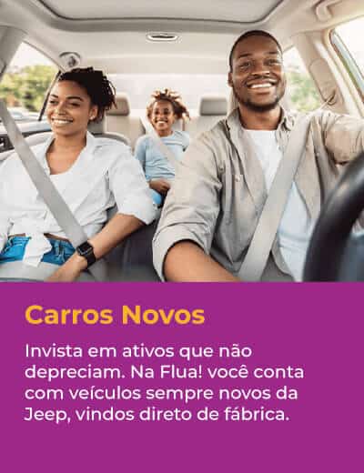 Locação Jeep Flua! Carros novos disponíveis para locação.